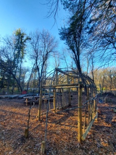 Kris K. build a Lenape Long House for an Eagle Scout Project!